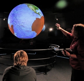 Science On the Sphere Earth Map