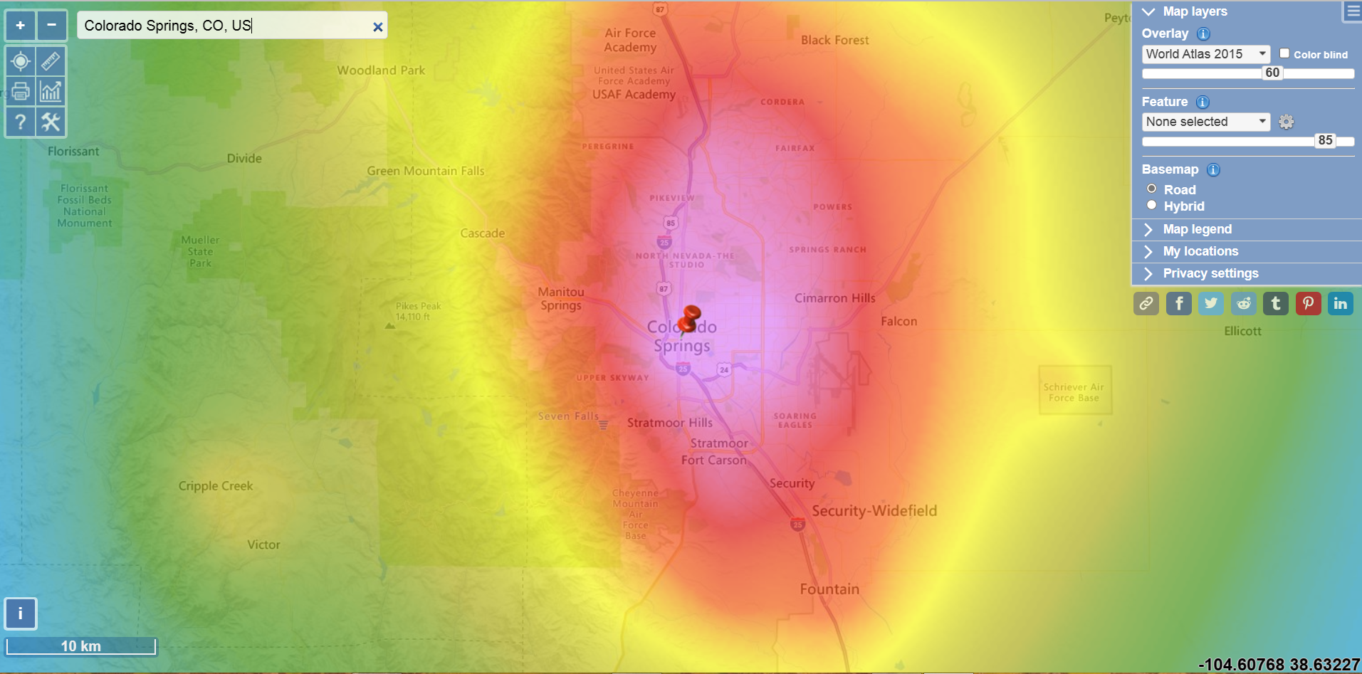 Atmospheric_Website Atmospheric Light Pollution Map