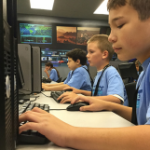 children in computer lab